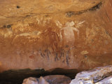 Aboriginal Painted Figures of Varied Periods, Kimberley, Western Australia Photographic Print by Richard Ashworth
