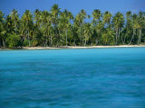 View Over Sea to the Beach, Bora Bora, Leeward Group, Society Islands, South Pacific Islands Photographic Print by Maurice Joseph
