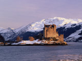 Eilean Donan Castle in Winter, Highlands, Scotland Photographic Print by Pearl Bucknell