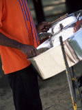 Steel Pan Drummer, Island of Tobago, West Indies, Caribbean, Central America Photographie par Yadid Levy