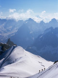 View from Mont Blanc Towards Grandes Jorasses, French Alpes, France Photographie par Upperhall Ltd