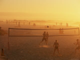 Beach Volleyball Game, Late Afternoon, Camps Bay, Cape Town, South Africa, Africa Photographie par Yadid Levy