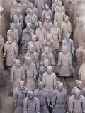 Some of the Six Thousand Statues in the Army of Terracotta Warriors, Shaanxi Province, China Photographic Print by Gavin Hellier