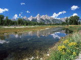 View from Schwabacher's Landing Across the Snake River to the Teton Range, Grand Teton National Par Fotografiskt tryck av Ruth Tomlinson View from Schwabacher's Landing Across the Snake River to the Teton Range, Grand Teton National Par Fotografiskt tryck av Ruth Tomlinson