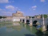 Castel S. Angelo (Castel Sant'Angelo), Ponte S. Angelo (Ponte Sant'Angelo), Lazio, Italy Photographie par Hans Peter Merten