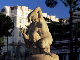Stone Sculpture on the Bouevard De La Croisette, Cannes, Alpes-Maritimes, Provence, France Photographic Print by Ruth Tomlinson