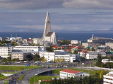 The 75M Tall Steeple and Vast Modernist Church of Hallgrimskirkja, Reykjavik, Iceland Photographic Print by Gavin Hellier