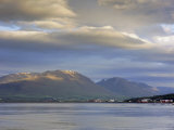 The Head of the Fjord from the Jetty in Akureyri Harbour on a Summer Evening, Iceland Fotografisk trykk av Pearl Bucknell