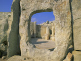 Megallithic Temple Dating from C. 3000 B.C., Unesco World Heritage Site, Malta Photographie par Hans Peter Merten