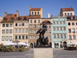 The Mermaid Fountain, Cast in 1855, the Symbol of Warsaw, Warsaw, Poland Photographic Print by Gavin Hellier