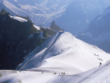 View from Mont Blanc Towards Grandes Jorasses, French Alps, France Lámina fotográfica por Upperhall Ltd