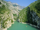 Small Boats in the River, Grand Canyon Du Verdon, Alpes-De-Haute Provence, Provence, France Photographic Print by Ruth Tomlinson