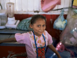 Little Girl, Milagro, Shows off Her Dimples, on Border with Honduras, Nicaragua, Central America Photographic Print by Aaron McCoy
