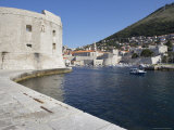 City Walls, the Harbour in Background, Dubrovnik, Croatia Photographic Print by Joern Simensen