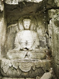 Stone Buddha Rock Carvings, Hangzhou, Zhejiang Province, China, Asia Photographic Print by Jochen Schlenker