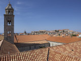 Red Roof on the Franciscan Monastery, Wiew from the City Walls, Dubrovnik, Croatia Photographic Print by Joern Simensen