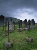 Graveyard, Gulberwick, South Mainland, Shetland Islands, Scotland, United Kingdom, Europe Photographie par Patrick Dieudonne