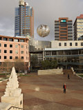 Silver Fern Globe Suspended Over the Civic Square, Wellington, North Island, New Zealand, Pacific Photographic Print by Don Smith