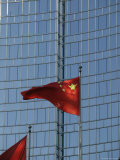Chinese Flag, Beijing (Peking), China, Asia Photographie par Angelo Cavalli