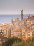 Menton, Alpes Maritimes, Provence, Cote d'Azur, French Riviera, France, Mediterranean, Europe Photographie par Angelo Cavalli
