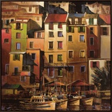 Mediterranean Gold Framed Canvas Print by Michael O'Toole