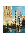 Grand canal, Venise Affiches par Édouard Manet