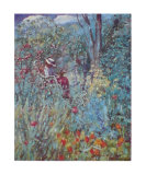 Woman in the Garden Póster por Paula Nightingale