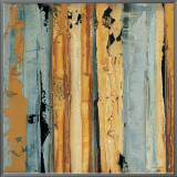 Ochre, Blue Overlay I Framed Canvas Print by Sarah West Ochre, Blue Overlay I Framed Canvas Print by Sarah West