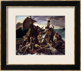 The Raft of the Medusa Estampe encadrée par Théodore Géricault