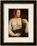 Colombine Estampe encadrée par Leonardo da Vinci 