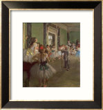 The Dancing Class, circa 1873-76 Estampe encadrée par Edgar Degas