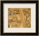Le désir et la satisfaction, 1893 Estampe encadrée par Jan Theodore Toorop