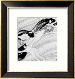 The Blood of Fish, Published in "Ver Sacrum" Magazine, 1898 Estampe encadrée par Gustav Klimt