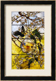 Parakeets and Gold Fish Bowl, 1893 Póster por Louis Comfort Tiffany Parakeets and Gold Fish Bowl, 1893 Póster por Louis Comfort Tiffany