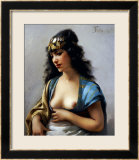 An Eastern Beauty Estampe encadrée par Luis Riccardo Falero
