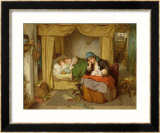 The End of a Happy Day Estampe encadrée par Thomas Faed