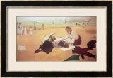 Beach Scene: Little Girl Having Her Hair Combed by Her Nanny, circa 1876-77 Pósters por Edgar Degas Beach Scene: Little Girl Having Her Hair Combed by Her Nanny, circa 1876-77 Pósters por Edgar Degas