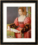 Portrait of a Lady Stampa giclee con cornice di Francesco Ubertini Bacchiacca Portrait of a Lady Stampa giclee con cornice di Francesco Ubertini Bacchiacca
