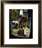 Dead City III (City on the Blue River III), 1911 Estampe encadrée par Egon Schiele