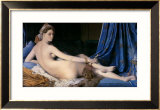 The Grand Odalisque Estampe encadrée par Jean-Auguste-Dominique Ingres