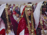 Traditional Berber Wedding, Tataouine Oasis, Tunisia, North Africa Photographic Print by J P De Manne