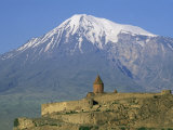 Khorvirap (Khor Virap) Monastery and Mount Ararat, Armenia, Central Asia, Asia Photographic Print by Bruno Morandi