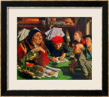 The Lawyer's Office, circa 1545 Estampe encadrée par Marinus Van Roymerswaele