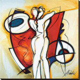 Endless Love Stretched Canvas Print by Alfred Gockel