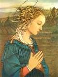 Virgin in Adoration (detail) Posters by Filippino Lippi