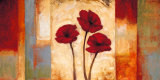 Poppies in Rhythm I Poster von Brian Francis