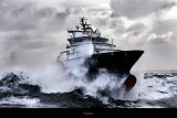 Protection du Littoral Atlantique Kunstdrucke von Philip Plisson