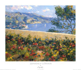 Geraniums At Villefranche Plakater av Pierre Bittar Geraniums At Villefranche Plakater av Pierre Bittar