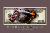 $100 Bill with Dice Posters by Michael Godard