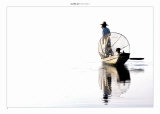 Pecheur Intha sur le Lac Inle, Myanmar Prints by Carlo Borlenghi